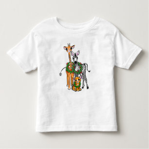 Festive Holiday Giraffe, Zebra, tijger Kinder Shirts