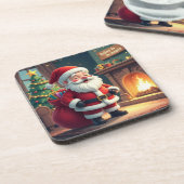 Festive Holiday Home Accent - Christmas Decorative Bier Onderzetter (Linkerzijde)