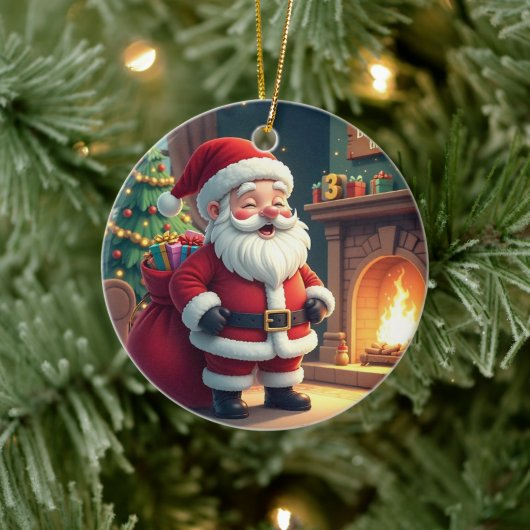 Festive Holiday Home Accent - Christmas Decorative Keramisch Ornament (Boom)