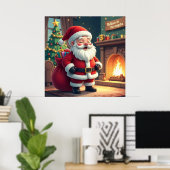 Festive Holiday Home Accent - Christmas Decorative Poster (Thuiskantoor)