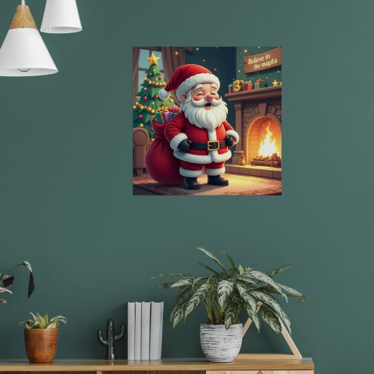 Festive Holiday Home Accent - Christmas Decorative Poster (Woonkamer 1)