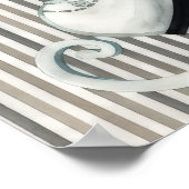 Festive Holiday Ice Skate Art Poster (Hoek)