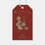 Festive Holiday Laurel Cadeaulabel (Voorkant)