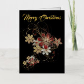 Festive Holiday Laurel Folie Wenskaart (Voorkant)