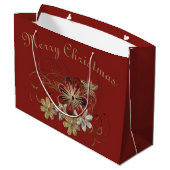 Festive Holiday Laurel Groot Cadeauzakje (Achterkant Gekanteld)