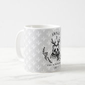 Festive Holiday Panda Beer Etching Family Monogram Koffiemok (Voorkant links)