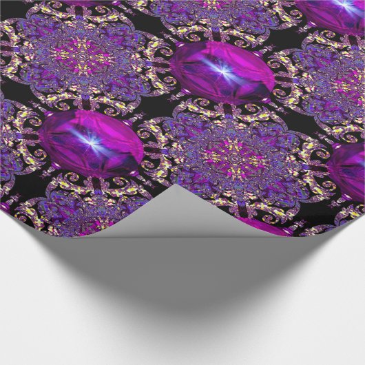 Festive Holiday Phonix Playful Cadeaupapier (Hoek)