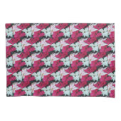 Festive Holiday Poinsettia Planten Floral Kussensloop (Voorkant-Links)