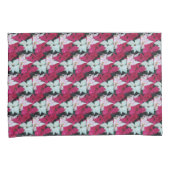 Festive Holiday Poinsettia Planten Floral Kussensloop (Voorkant-Rechts)