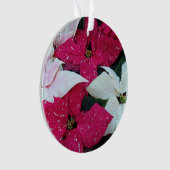 Festive Holiday Poinsettias Floral Ornament (voorkant)