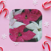 Festive Holiday Poinsettias Floral Papieren Bordje