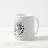 Festive Holiday Polar Beer Etching Family Monogram Koffiemok (Voorkant rechts)