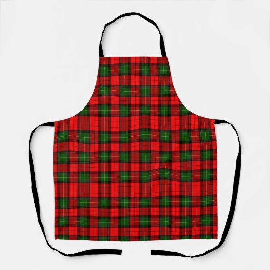 Festive Holiday Red and Green Scottish Plaid Schort (Voorkant)