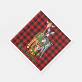 Festive Holiday safari vrienden, rode zwarte vlek Servet (Hoek)