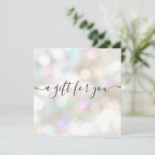 Festive Holiday Signature Script Cadeaucertificaat (Staand voorkant)