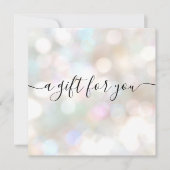 Festive Holiday Signature Script Cadeaucertificaat (Voorkant)