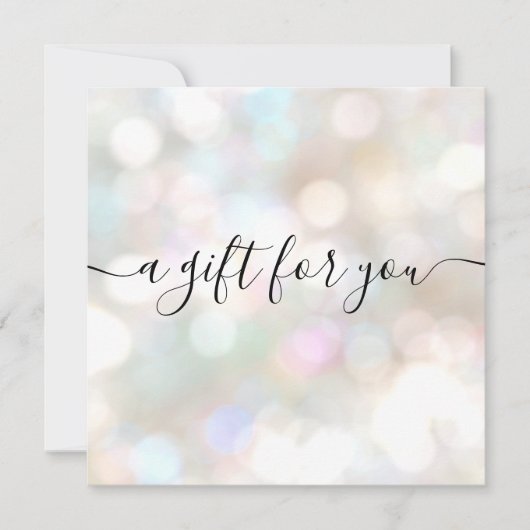 Festive Holiday Signature Script Cadeaucertificaat (Voorkant)