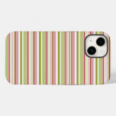 Festive Holiday Stripes Phone Case (Achterkant (horizontaal))