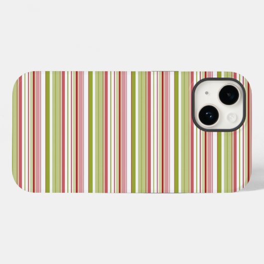 Festive Holiday Stripes Phone Case (Achterkant (horizontaal))