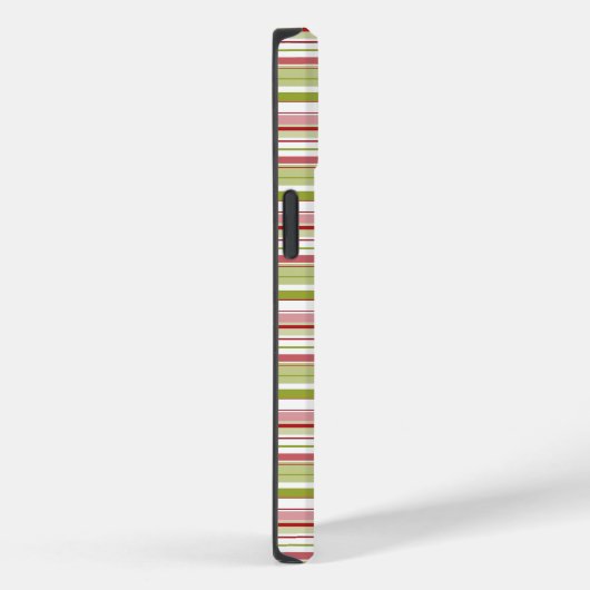 Festive Holiday Stripes Phone Case (Achterkant / Rechts)