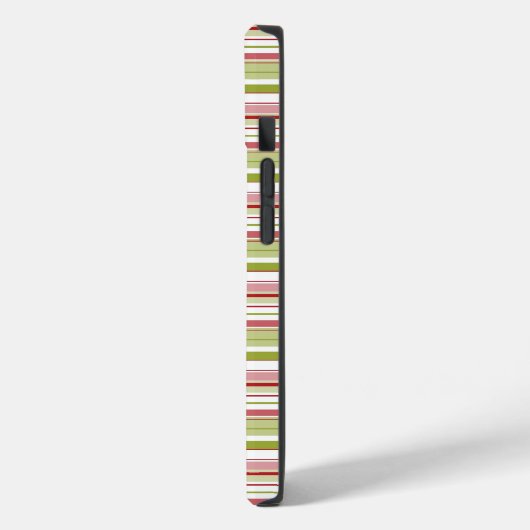 Festive Holiday Stripes Phone Case (Achterkant / Links)