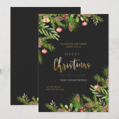 Festive Holiday wenst Wenskaart Feestdagenkaart (Voorkant / Achterkant)