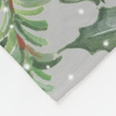 Festive Holiday Whimsical Bunny Rabbit Fleece Deken (Hoek)