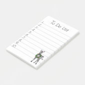 Festive Holiday Zebra Illustratie, Vakantiedagen Z Post-it® Notes (Schuin)
