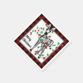 Festive Holiday Zebra, Twinkle-verlichting, geblaz Servet (Hoek)