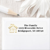 Festive Holly Berry Christmas Return Address Label (Insitu)