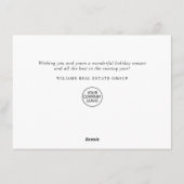 Festive Holly Berry Corporate Kerstgroet H Feestdagenkaart (Achterkant)