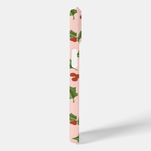 Festive Holly Berry Phone Case (Achterkant / Rechts)