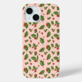 Festive Holly Berry Phone Case (Achterkant)