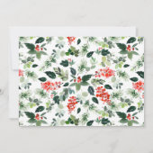 Festive Holly Berry Tree HOLIDAY BRUNCH CHRISTMAS Kaart (Achterkant)