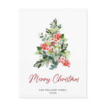 Festive Holly Kerstmis Boom Greeting Holiday
