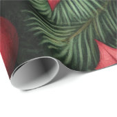 Festive Holly & Pine Christmas Wrapping Paper Cadeaupapier (Rol Hoek)