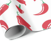 Festive Hot Chili Pepper Wrapping Paper Cadeaupapier (Rol Hoek)