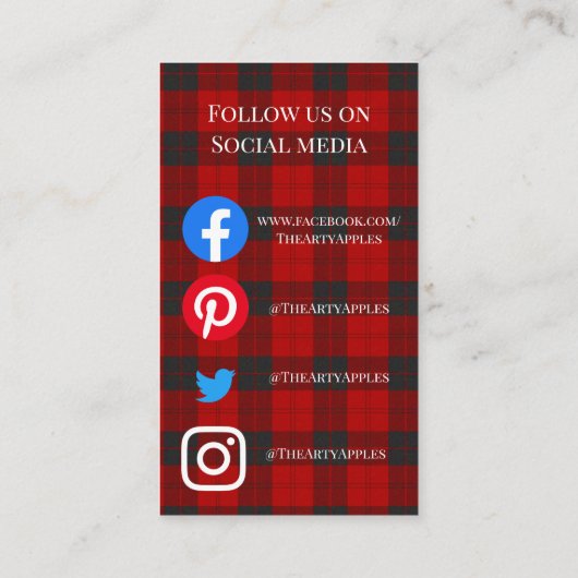 Festive Hot Cocoa café chocolatier hot chcolate Visitekaartje (Achterkant)