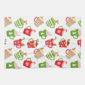 Festive Hot Drinken Feestdagen voor kerstmis Theedoek (Horizontaal)