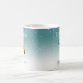 Festive Ice Skating Santa - Gepersonaliseerd Koffiemok (Center)