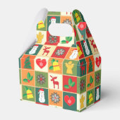 Festive Icons Gable Christmas Favor Box Bedankdoosjes (Achterkant)
