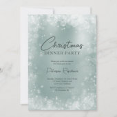 Festive-ijsblauwe sneeuw elegant-kerst kaart (Voorkant)