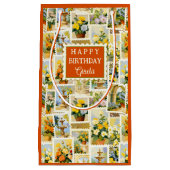 Festive Italian Pattern Small  Klein Cadeauzakje (Voorkant)