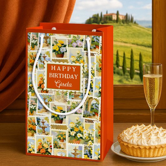 Festive Italian Pattern Small  Klein Cadeauzakje