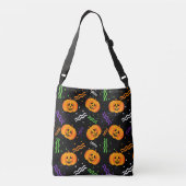 Festive Jack-O'-lampions Crossbody Tas (Achterkant)