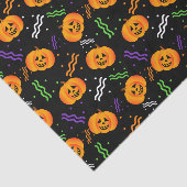 Festive Jack-o'-lantaarns Achtergrond Tissuepapier (Detail)