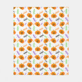 Festive Jack-O' Lantaarns Fleece Blanket Deken (Voorkant)
