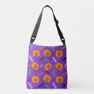Festive Jack-O'-Lantern Crossbody Bag Tas