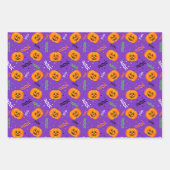 Festive Jack-o'-lantern Halloween Inpakpapier Vel (Voorkant 3)