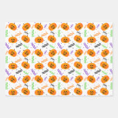 Festive Jack-o'-lantern Halloween Inpakpapier Vel (Voorkant 2)